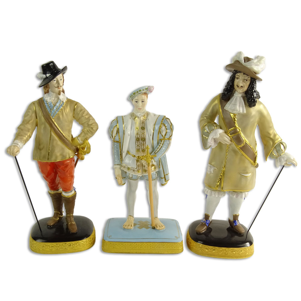 Collection of Three (3) Royal Worcester Porcelain Figurines.