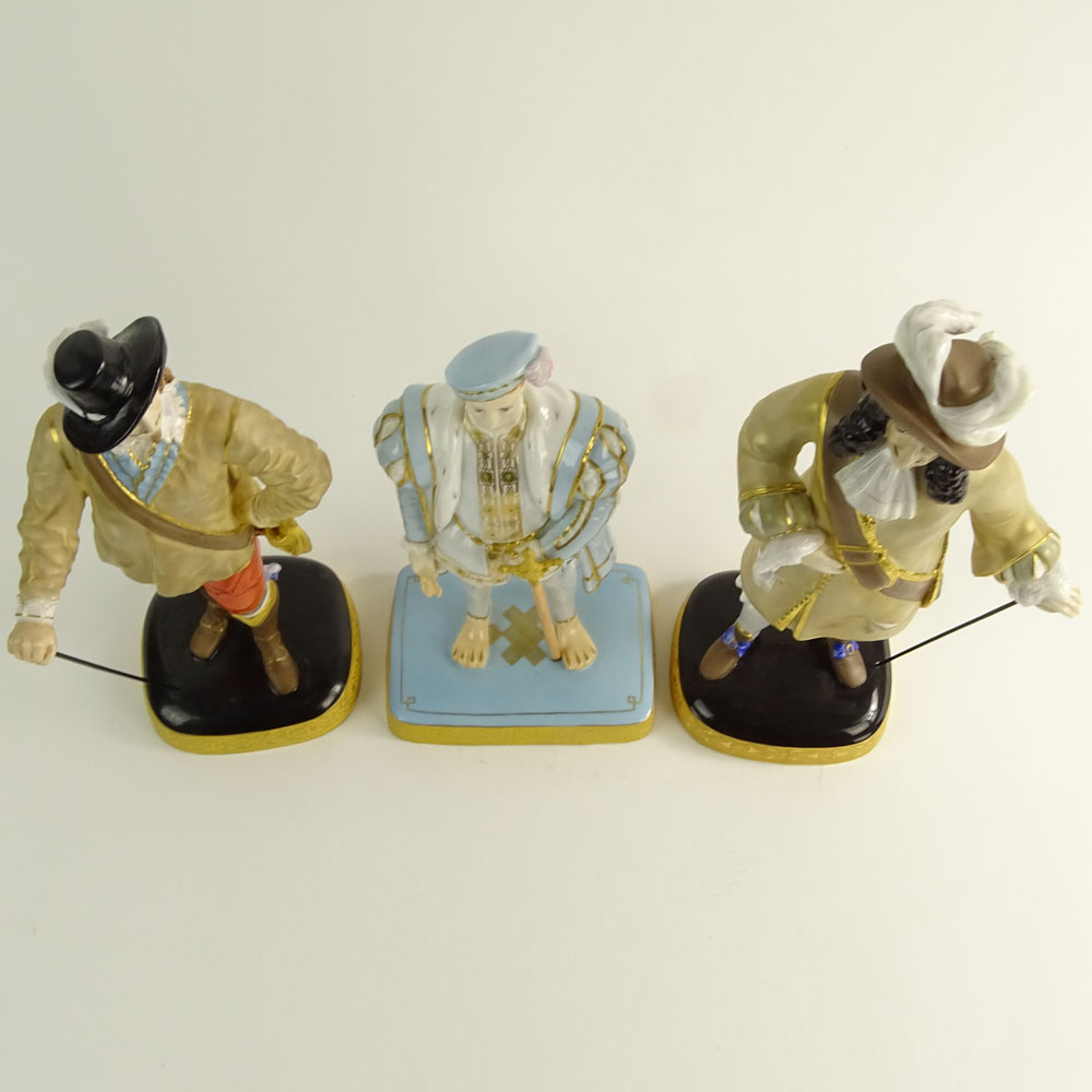 Collection of Three (3) Royal Worcester Porcelain Figurines.