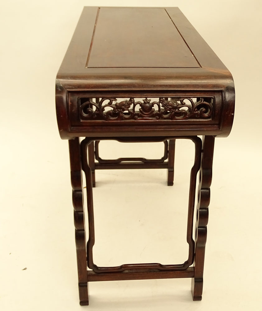 Mid 20th Century Chinese Carved Hardwood Altar Table.
