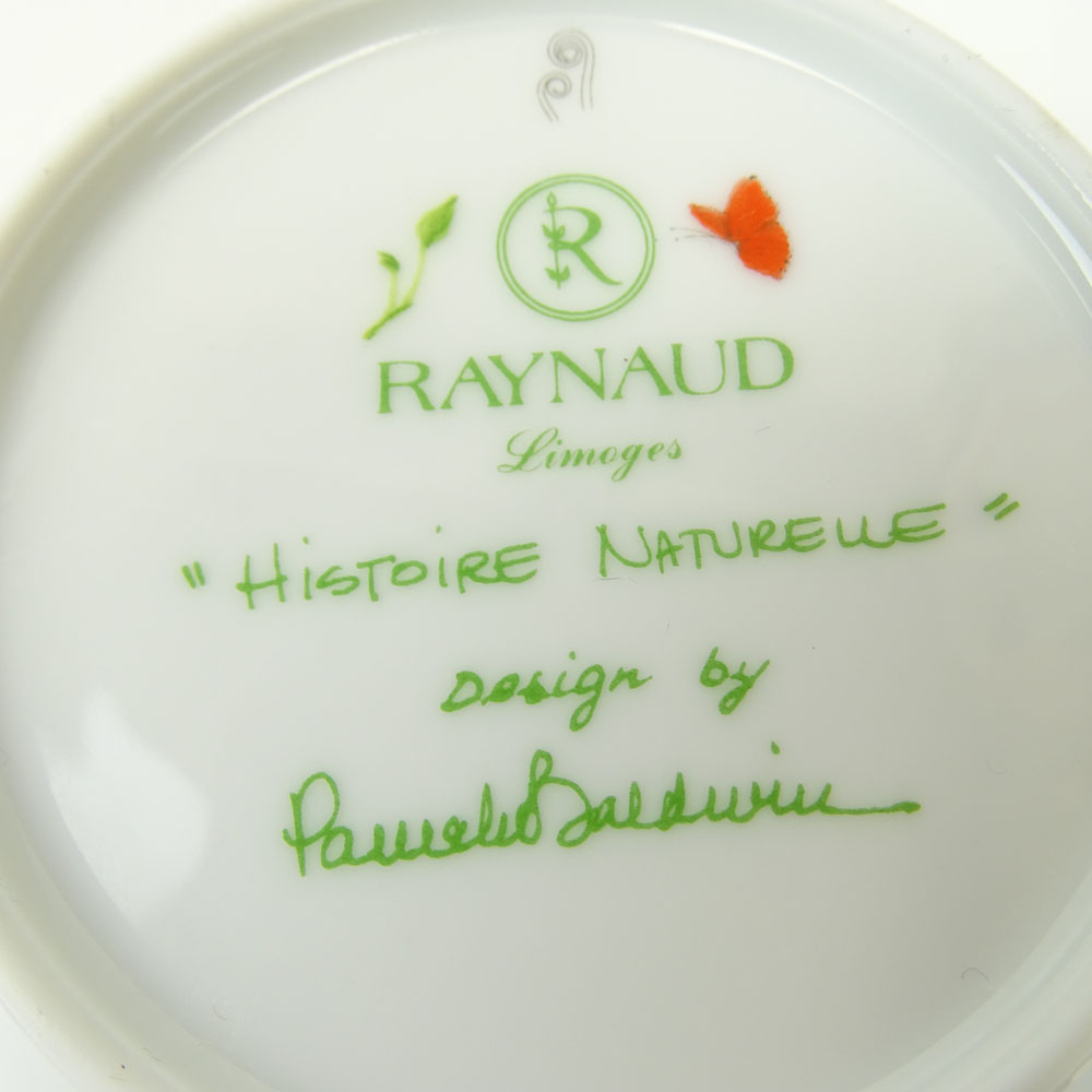 Eighty Two Pieces Raynaud Histoire Naturelle Dinnerware.