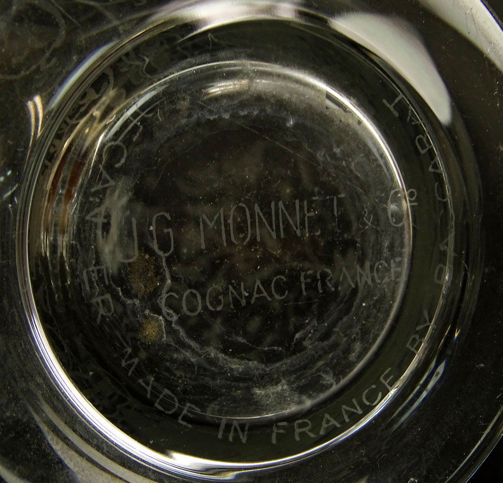 Baccarat Etched Crystal J. G. Monnet Cognac Decanter.