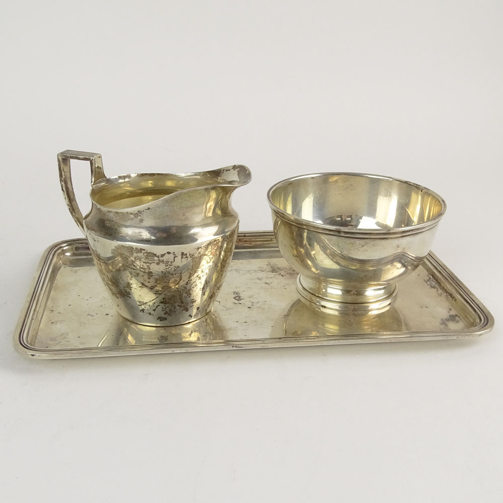 Collection of Three (3) Tiffany & Co. Sterling Silver Tabletop Items.