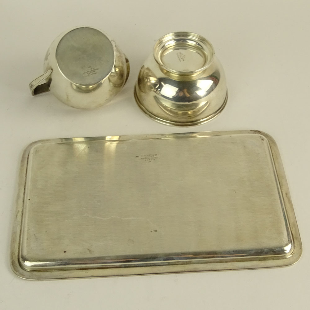 Collection of Three (3) Tiffany & Co. Sterling Silver Tabletop Items.