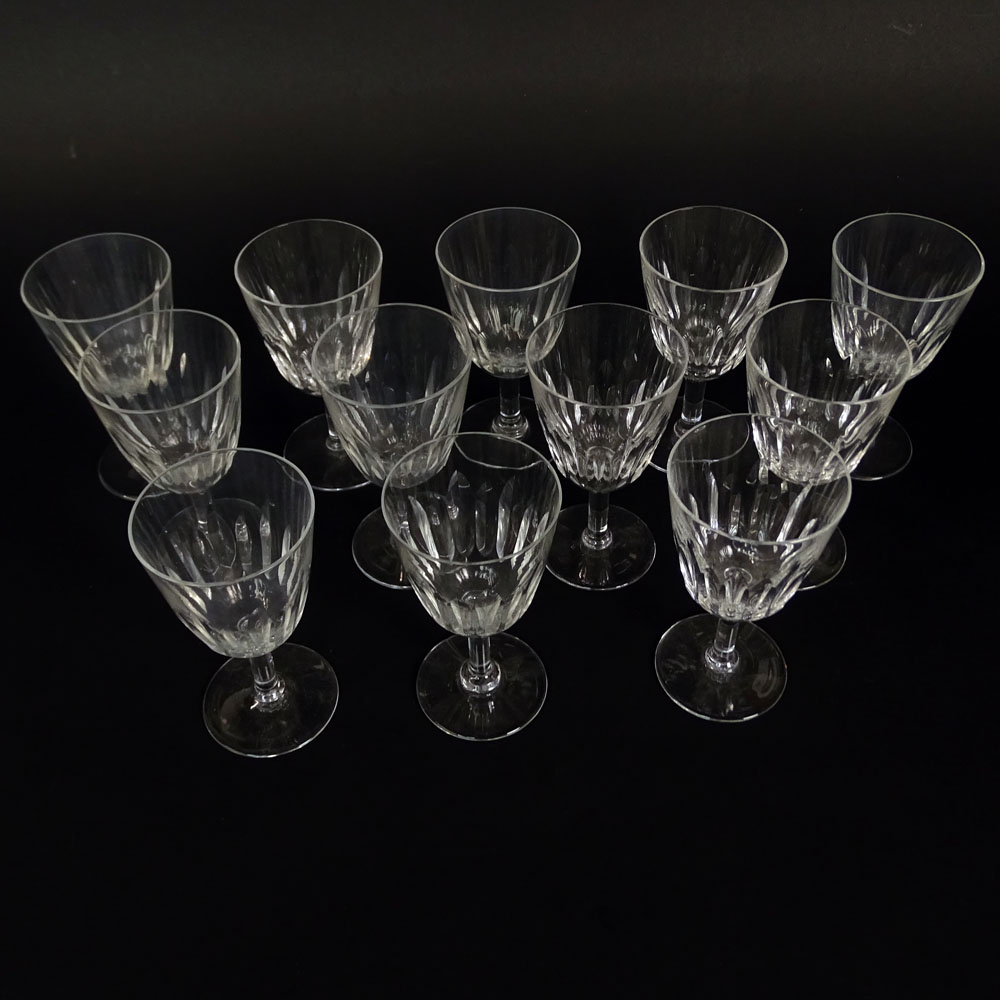 Set of 12 Baccarat Cassino Verre Sherry Wine Glasses