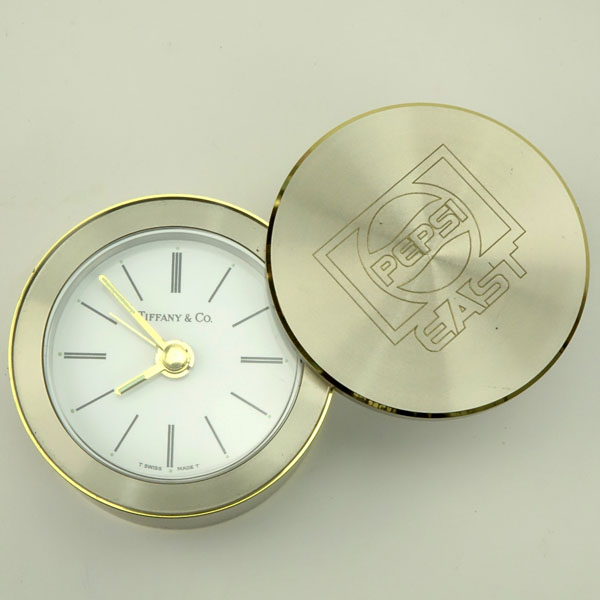 Tiffany & Co Travel Alarm Clock with Swivel Cover