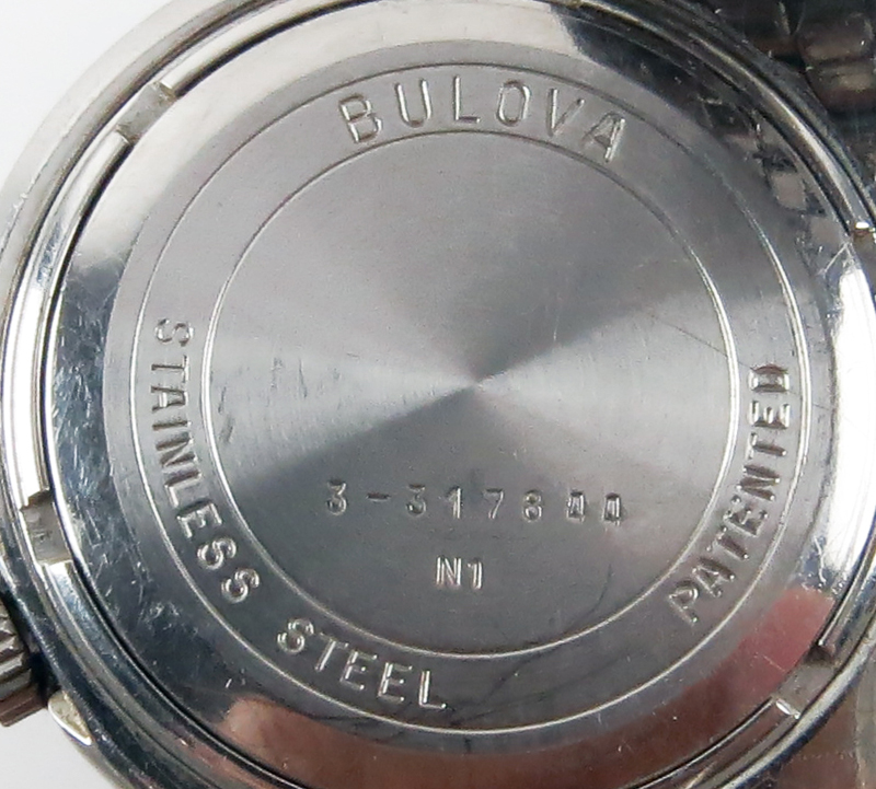 Vintage Bulova Accutron D Type Stainless Steel Watch