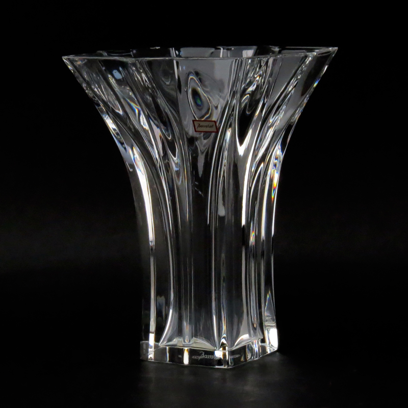 Baccarat "Bouquet" Crystal Vase in Original Box #792609