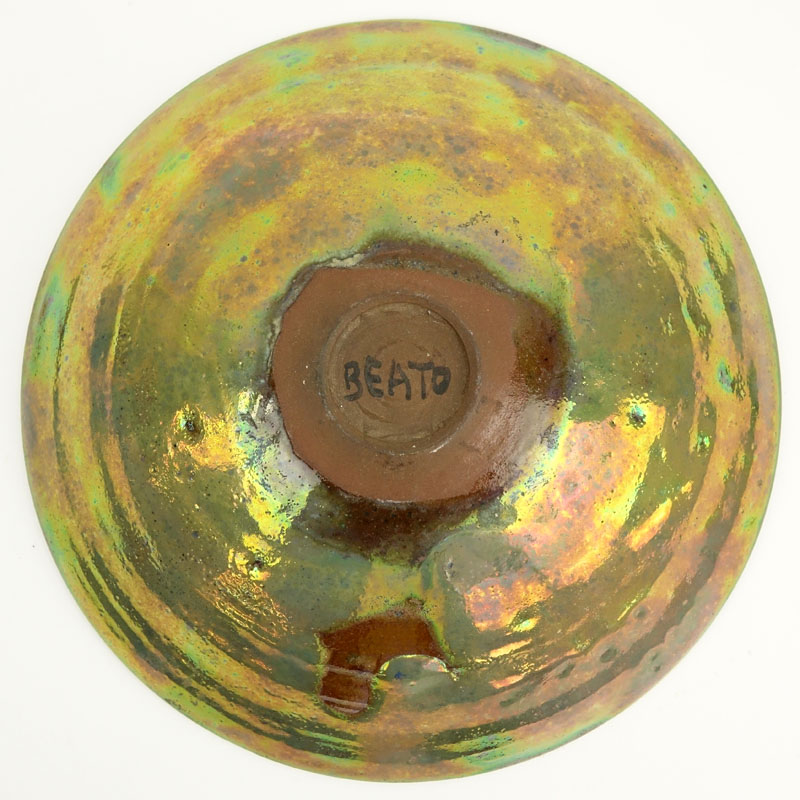 Beatrice Wood, American (1893-1998) Iridescent glazed earthenware bowl