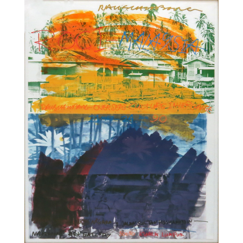 Robert Rauschenberg, American (1925-2008) Color lithograph "Malaysia"
