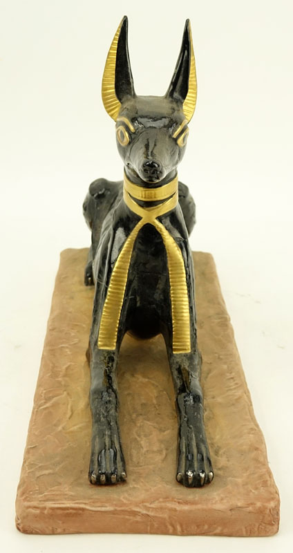 Boehm Porcelain "Egyptian God Anubis" Limited Edition From "Treasures Of Tutankhamen Collection" circa 1976