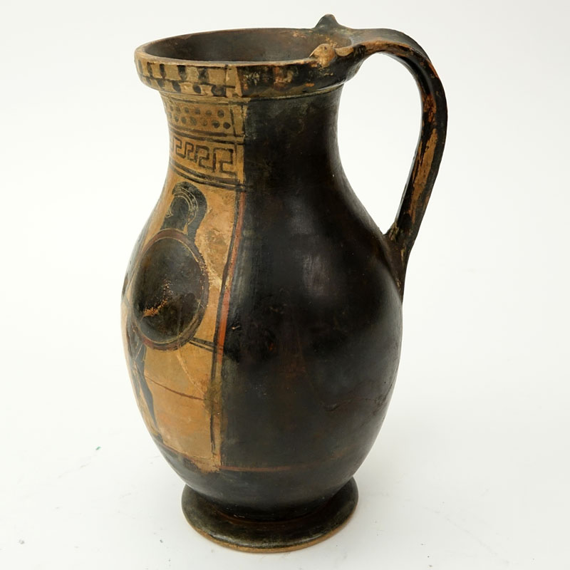 Etruscan Style Pottery Pitcher