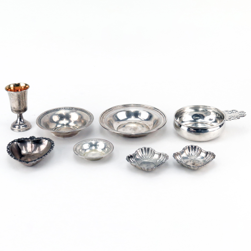 Grouping of Eight (8) Sterling Silver Tablewares
