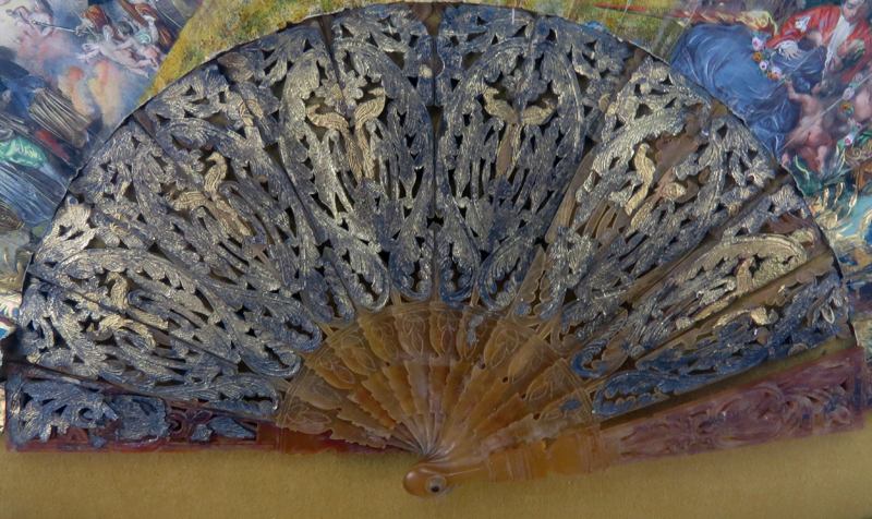 19th Century English Hand Painted Lady's Fan