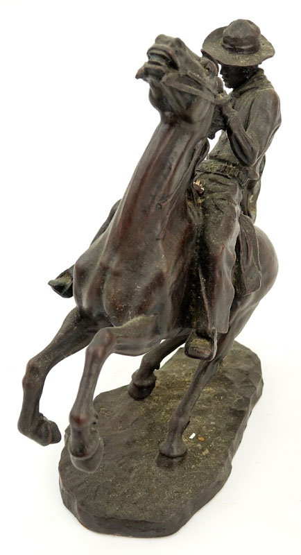 John Weaver, American  (1920-2012) "Startled" Circa 1980 The Franklin Mint Bronze Sculpture