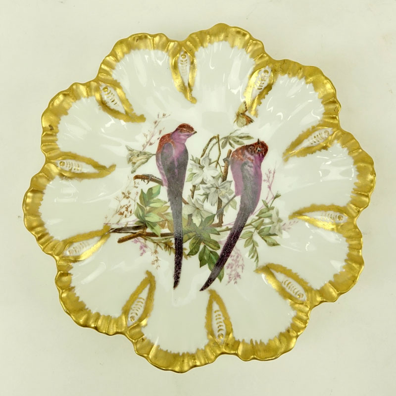 19th Century Limoges A&L Depose Gilt Porcelain Plate