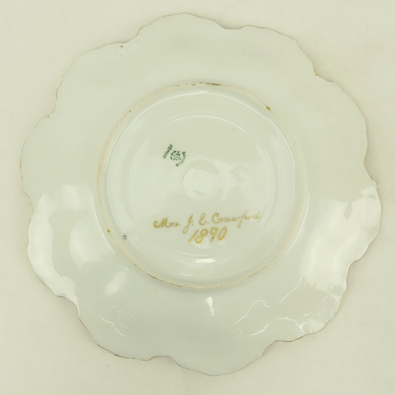 19th Century Limoges A&L Depose Gilt Porcelain Plate