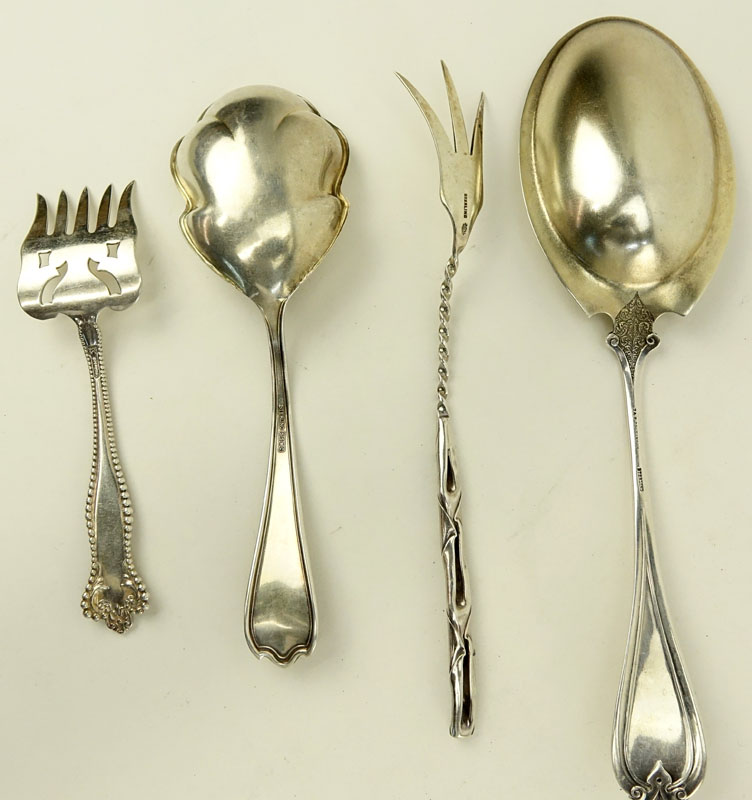 Four (4) Sterling Silver Serving Pieces