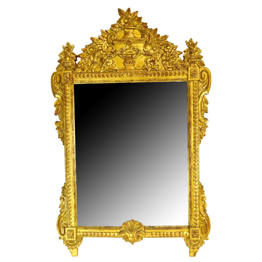 Mid 20th Century Possibly Italian Neo-Classical gilt composition Mirror