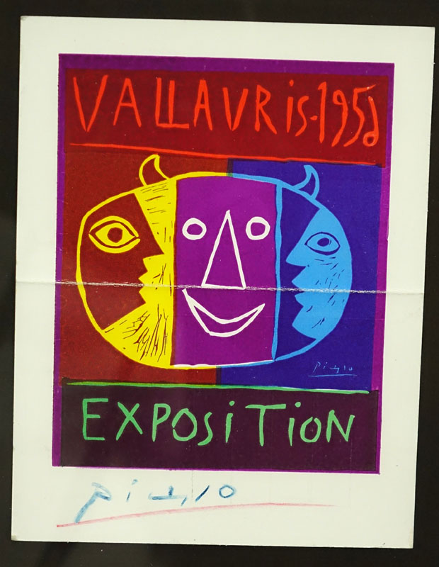 Three Colored Card Reproductions of Picasso Posters