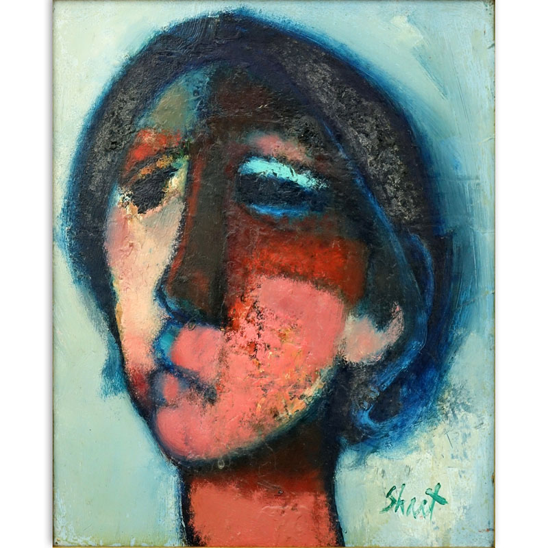 Serge Shart, French (1927-2011) Oil on Canvas, Portrait
