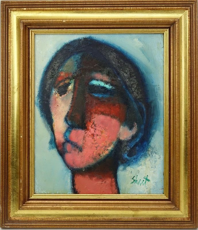 Serge Shart, French (1927-2011) Oil on Canvas, Portrait