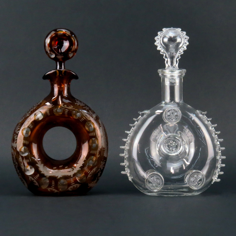 Grouping of Two (2) Crystal Decanters