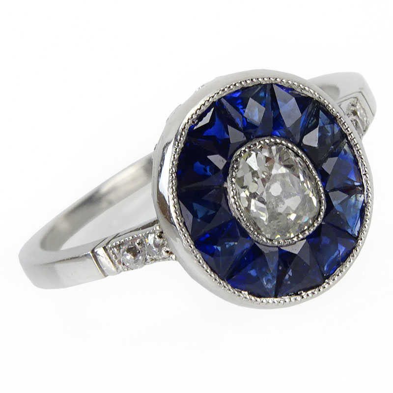.50 Carat Old European Cut Diamond and Platinum Engagement Ring