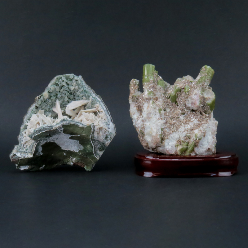 Grouping of Two (2) Gemstone Mineral Specimens