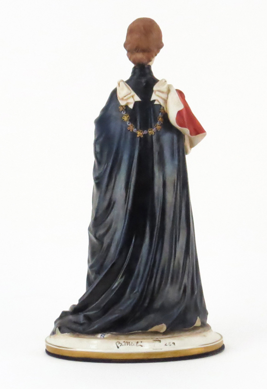 Limited Edition Capodimonte HRH Queen Elizabeth II Porcelain Figurine