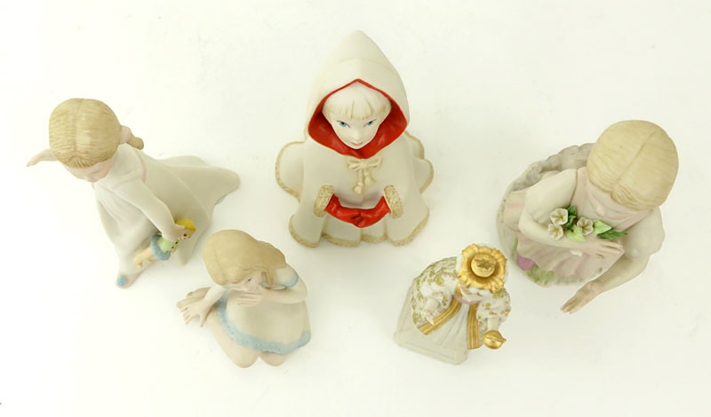 Group pf Five (5) Cybis Bisque Porcelain Figurines