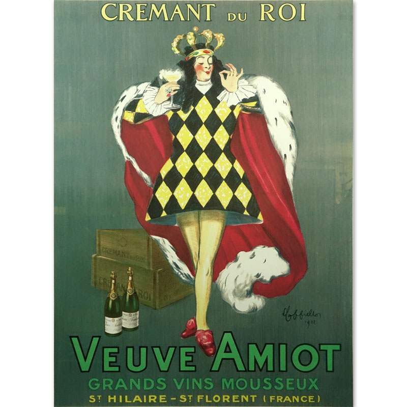 Leonetto Cappiello, French (1875-1942) "Crement du Roi" Color Lithograph Poster