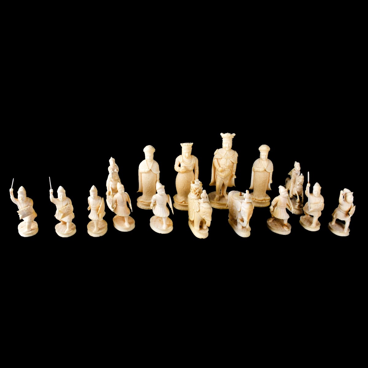 19th Century Chinese Export Chess Set