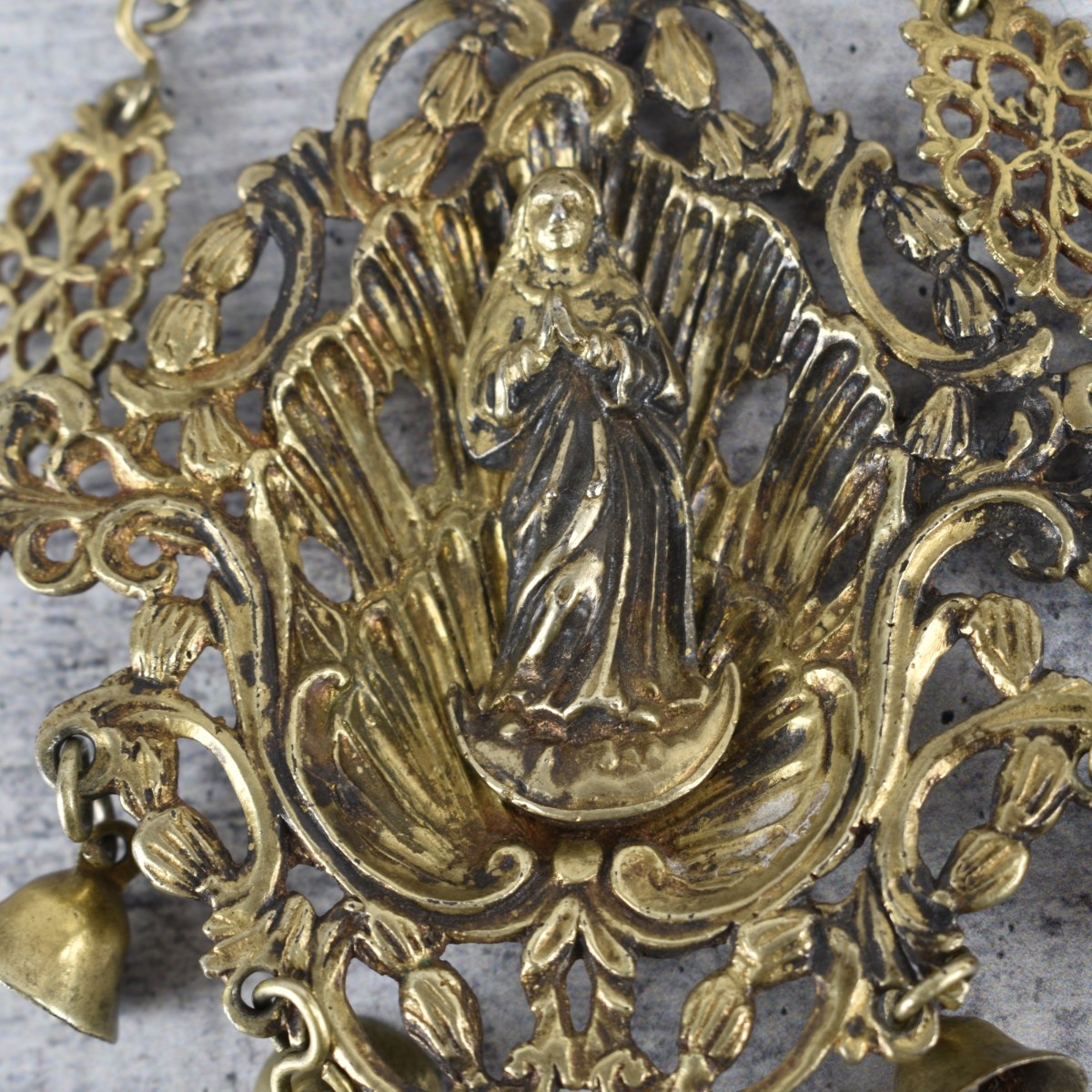 Spanish Colonial Gilt Silver Pendant