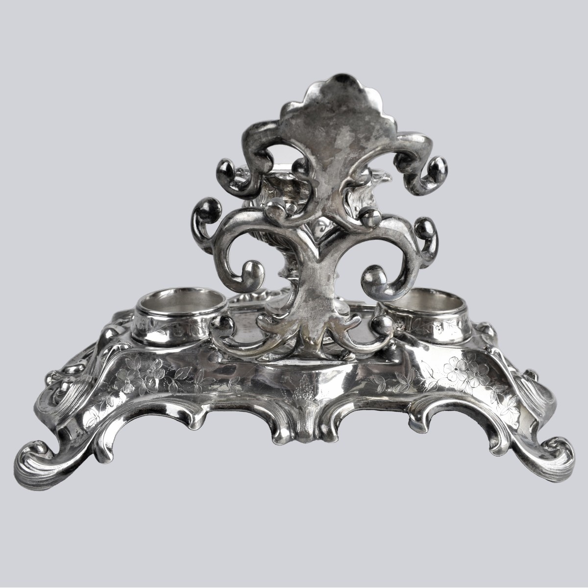 Antique Silver Ink Stand