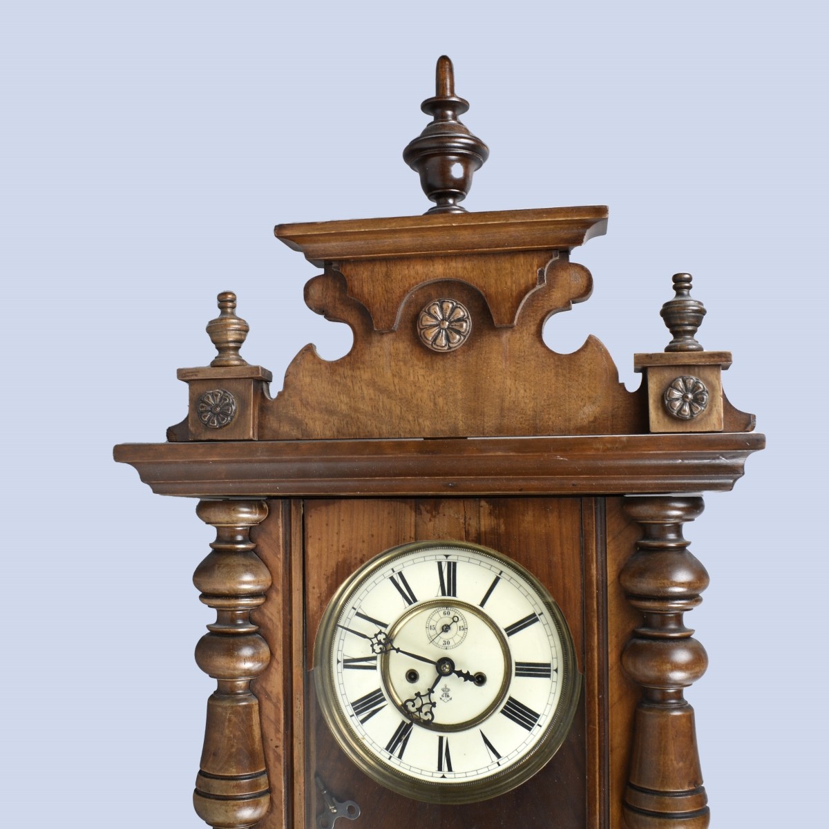 Antique Gustav Becker Regulator Wall Clock