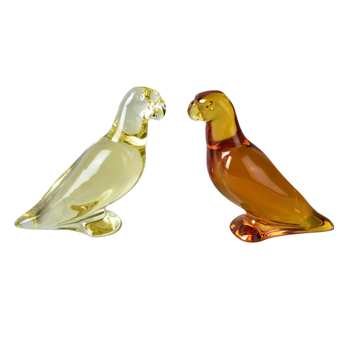 Two Baccarat Crystal Figurines