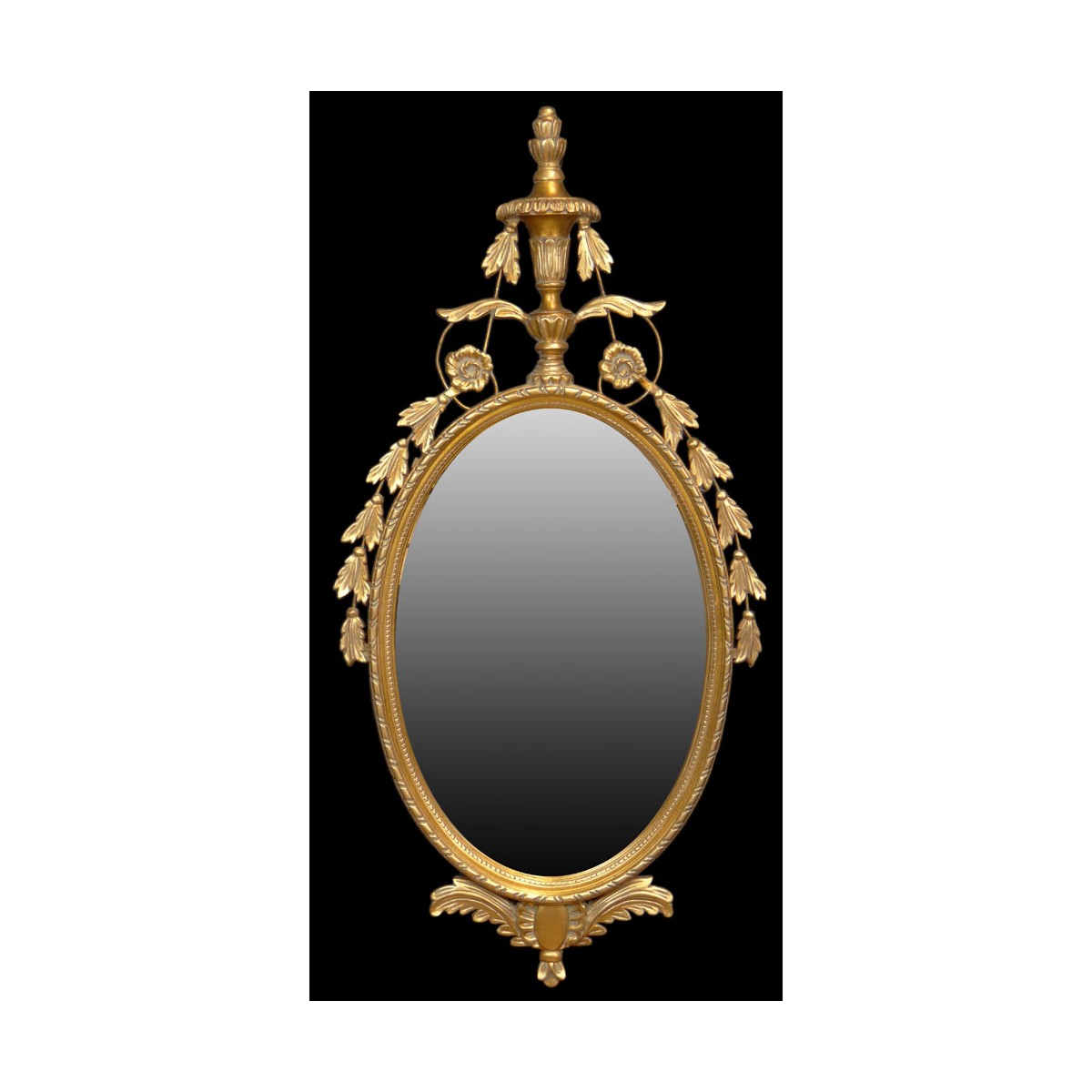 Lg. Contemporary Decorative Gilt Wood Mirror