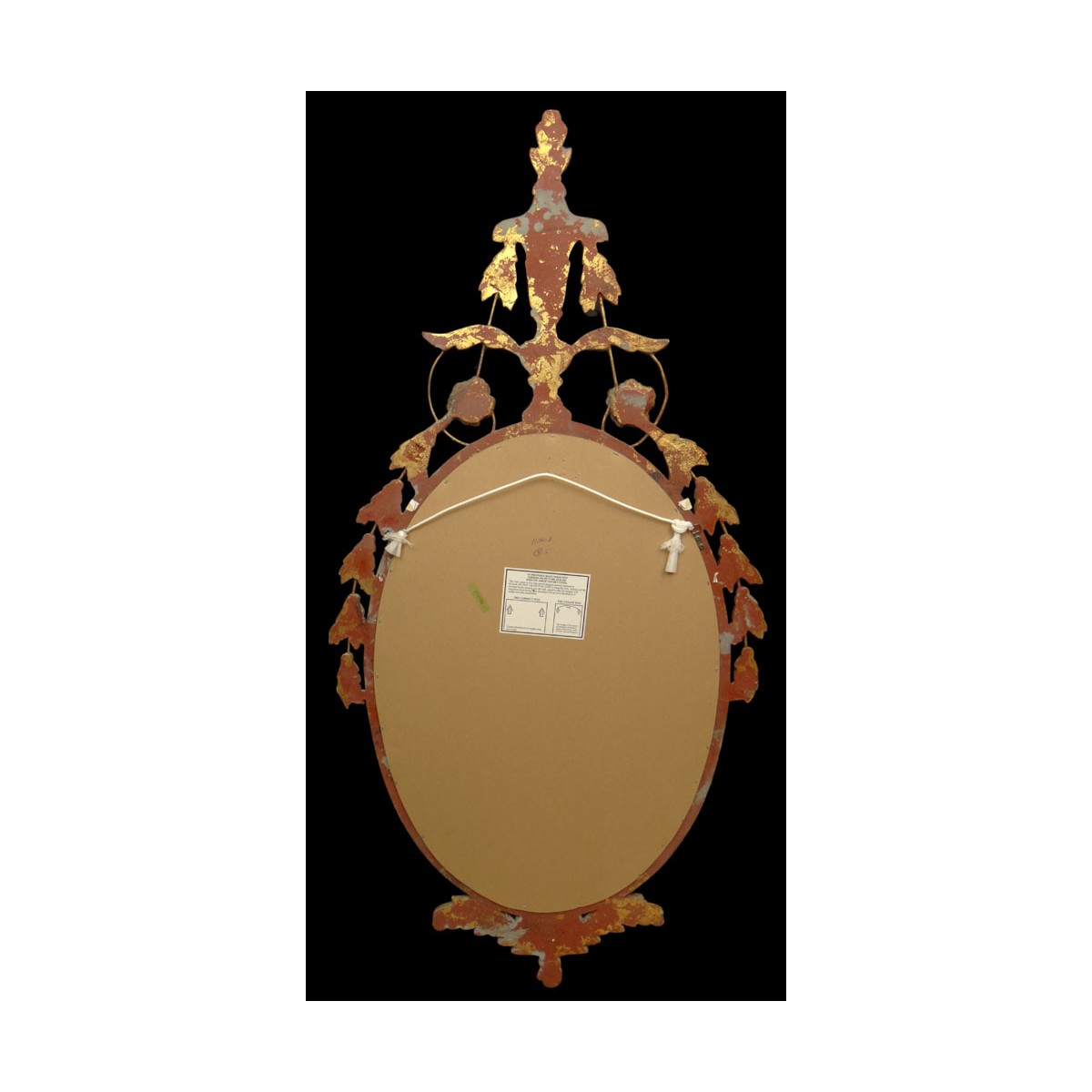 Lg. Contemporary Decorative Gilt Wood Mirror