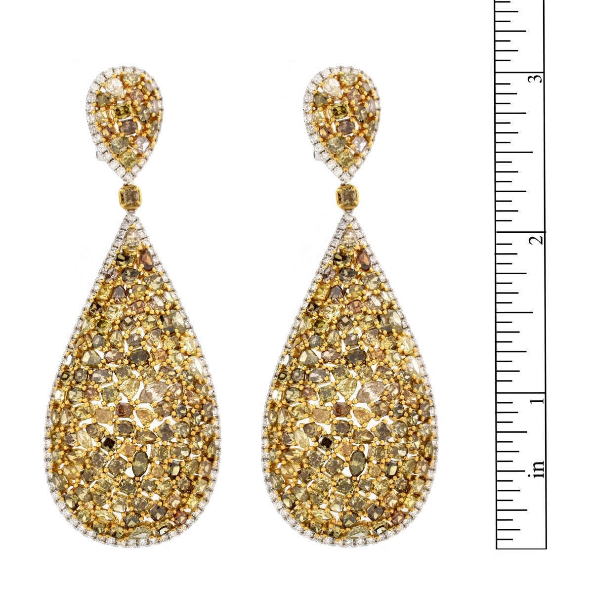 Diamond and 18K Earrings.