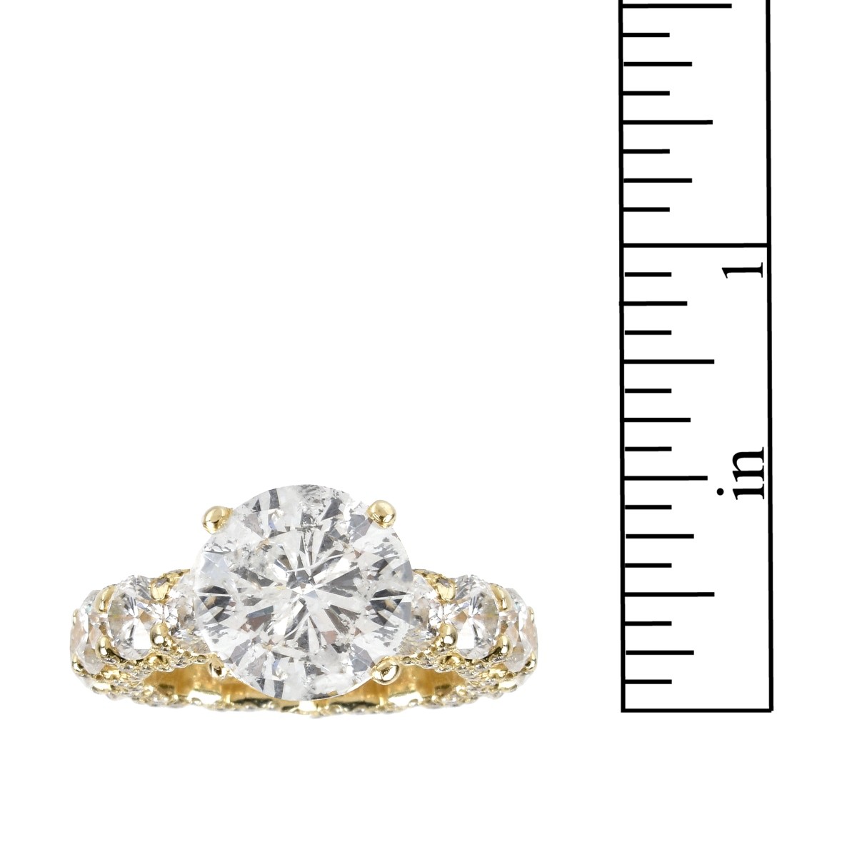 EGL 13.02ct Diamond and 14K Ring