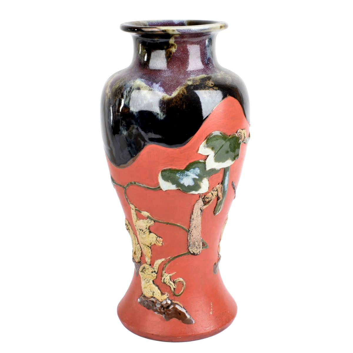 Antique Japanese Sumida Gawa Vase