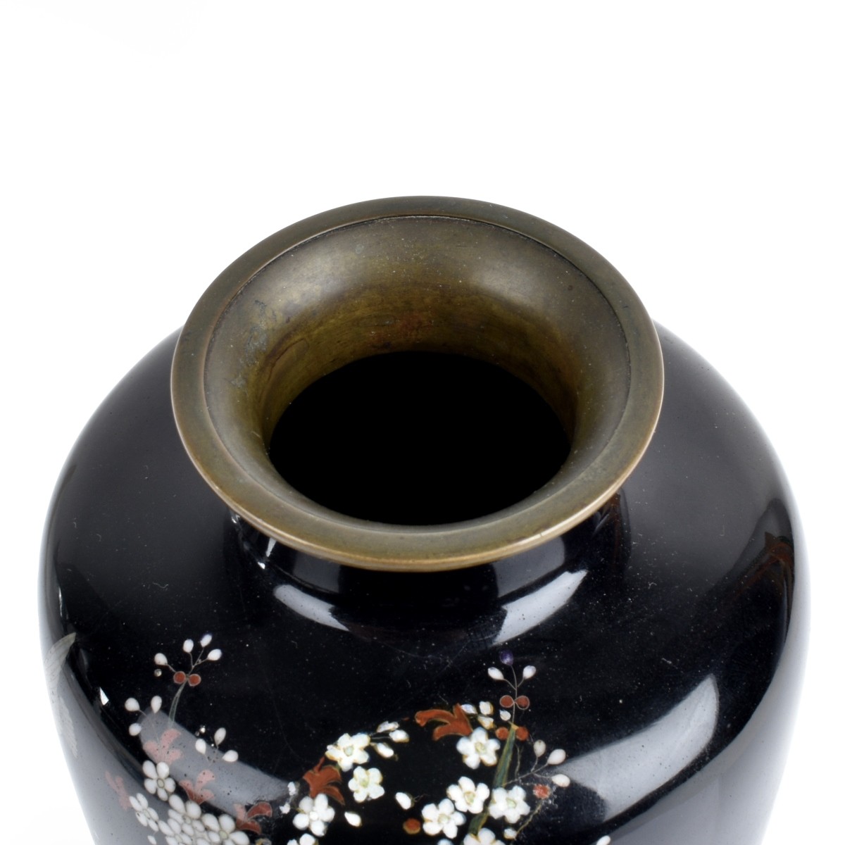 Large Japanese Cloisonne Enamel Vase