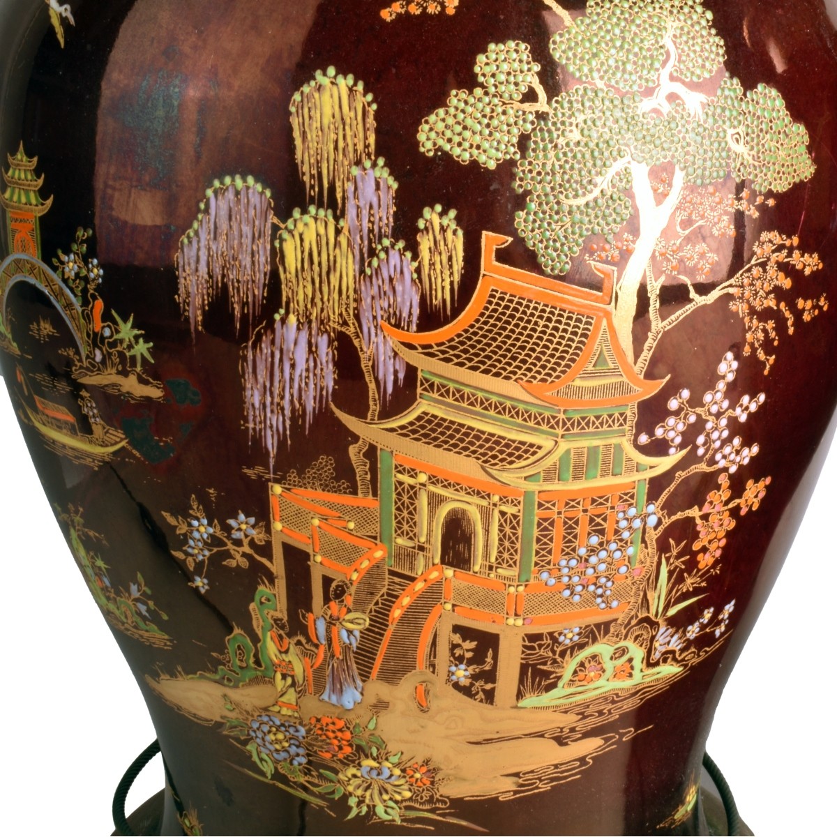 Pair of Chinese Ginger Jar Lamps
