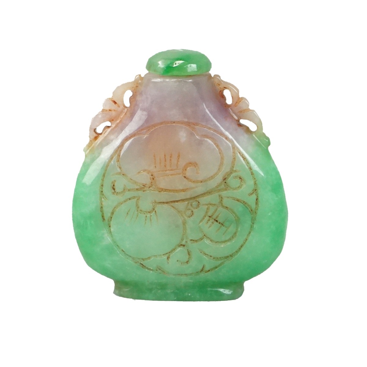 Chinese Apple Jade Snuff Bottle