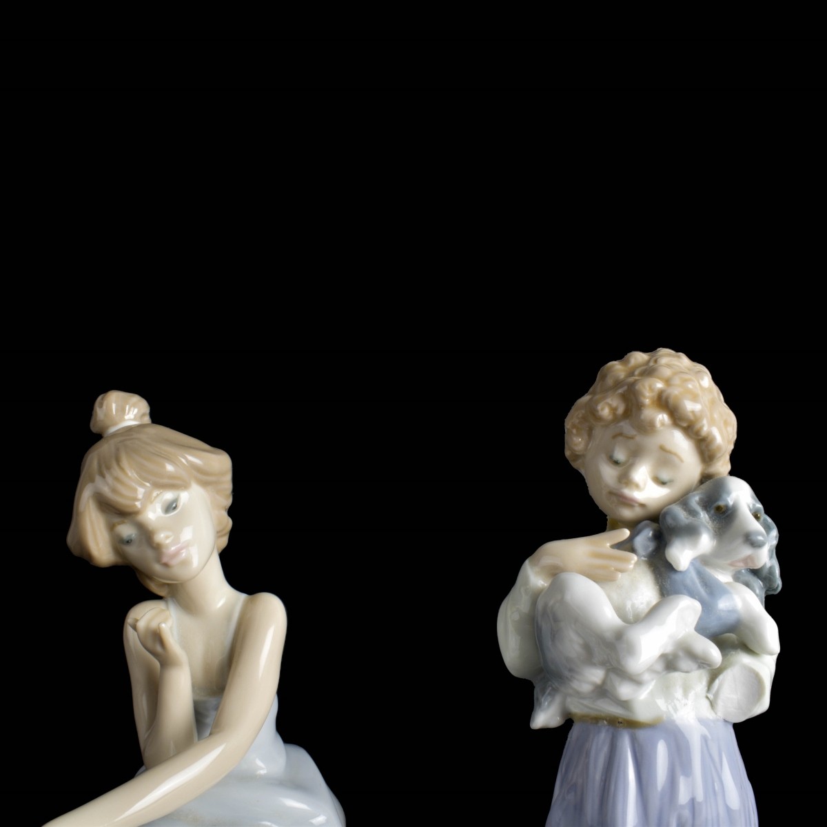 Lladro Glazed Porcelain Figurines