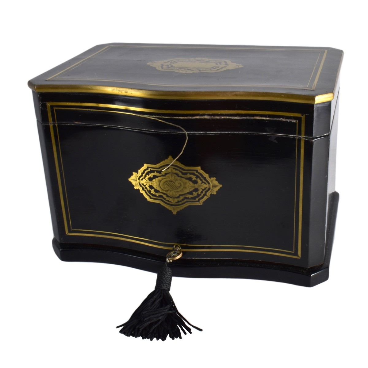 Antique English Lacquered Humidor