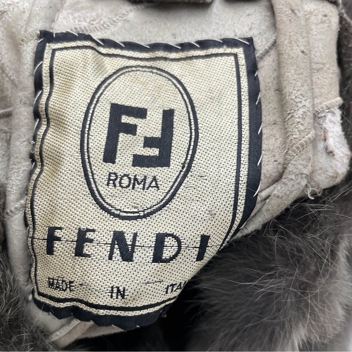 Vintage Fendi Fur Shawl Cape / Poncho