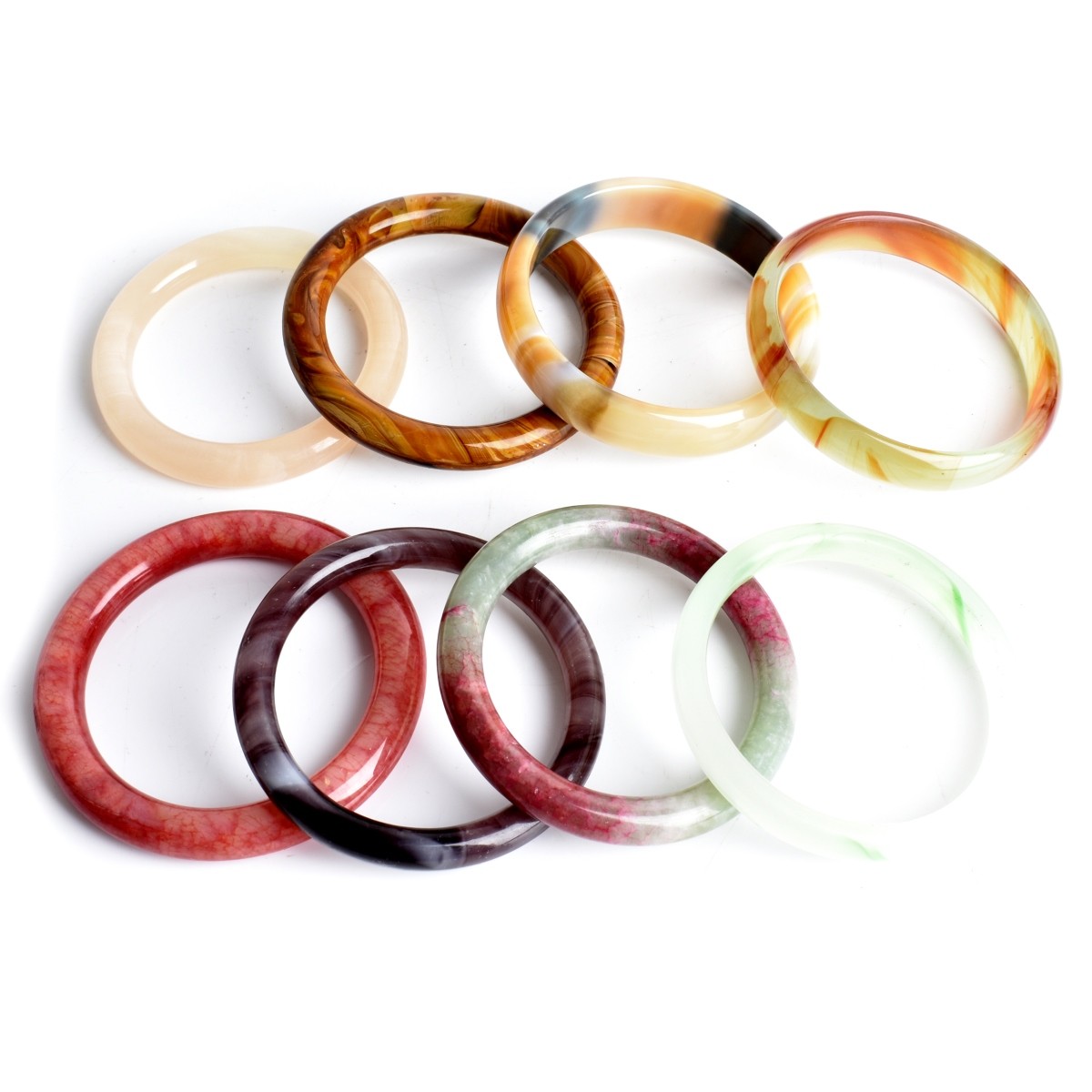 Hardstone / Glass Bangle Bracelets
