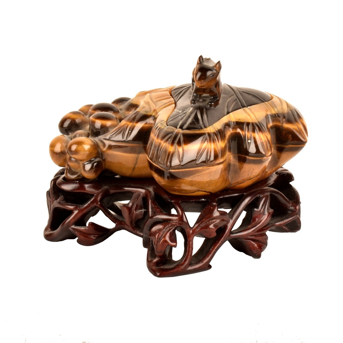 Two Chinese tiger Eye Incense Burners