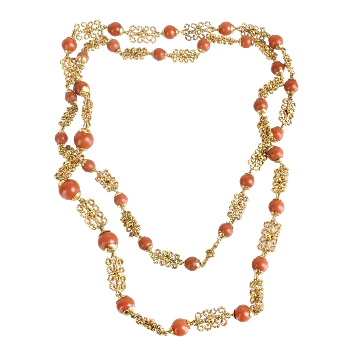 Coral and 18K Suite
